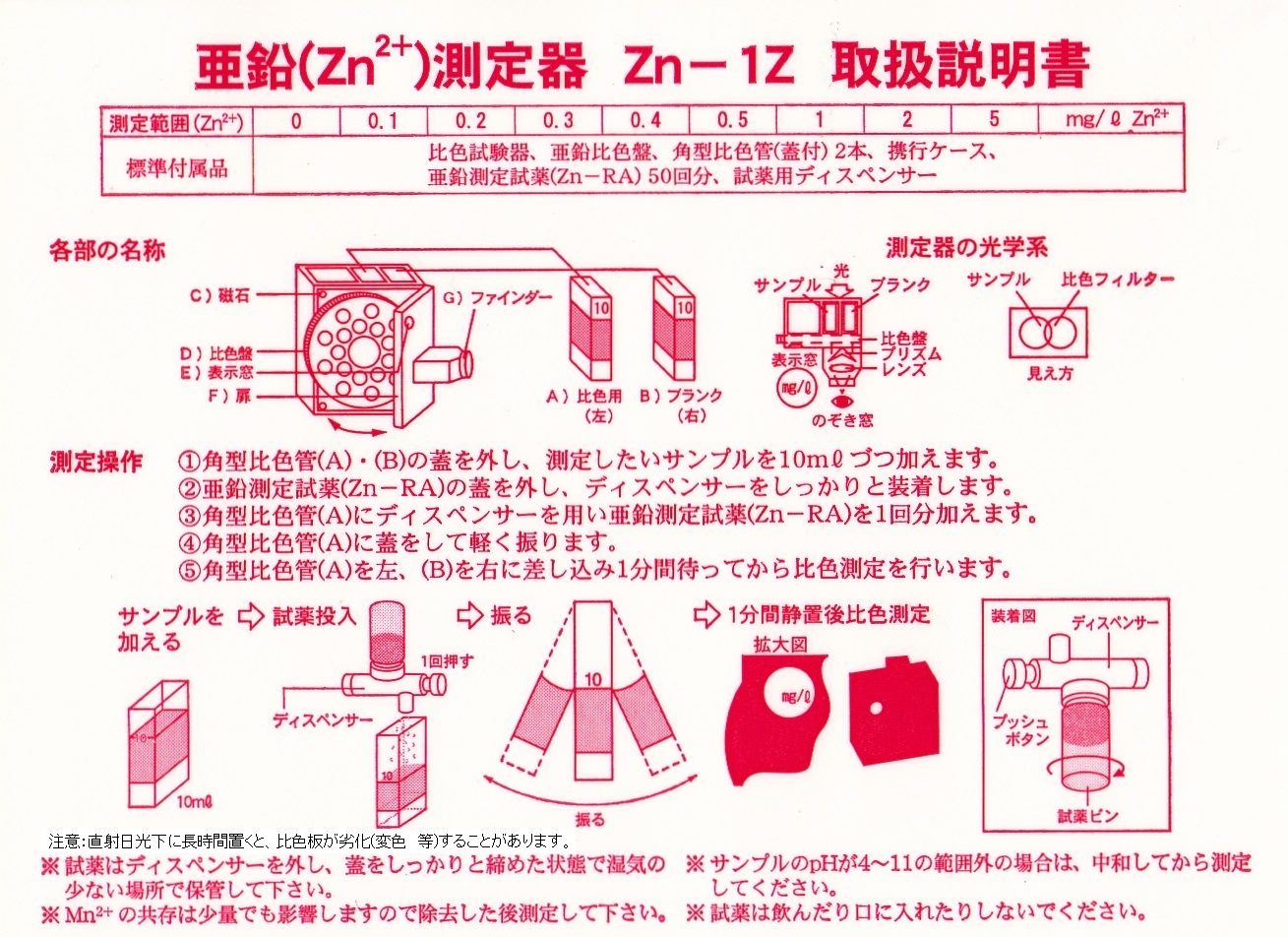 個数：1個】笠原理化工業 Kasahara DP-RC-1Z 残留塩素測定器 ＤＰ／ＲＣ−１Ｚ