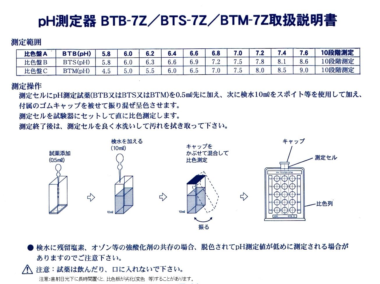 笠原理化 Cr-1Z 比色法水質測定器 クロム - 1