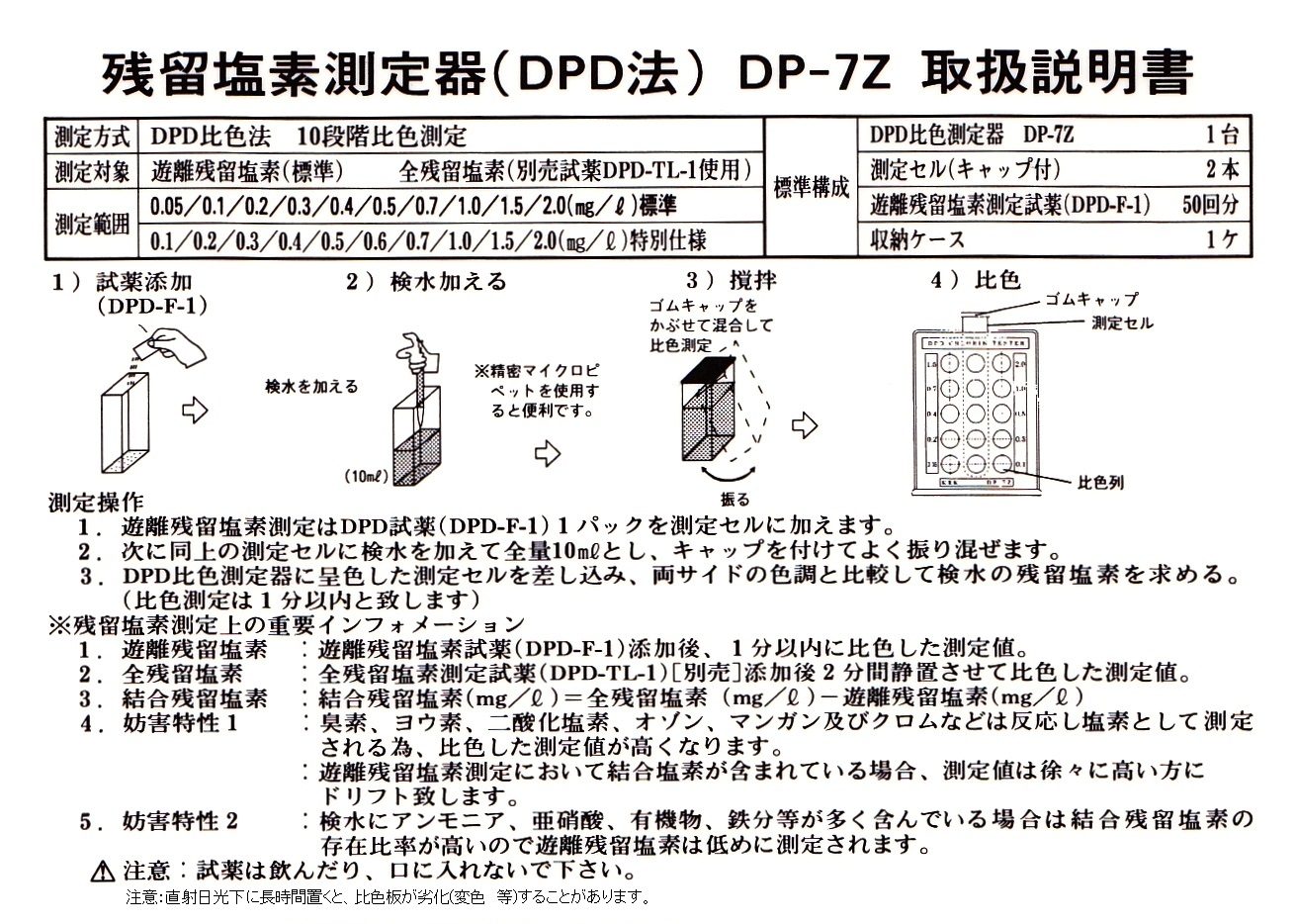 最大59%OFFクーポン まとめ 残留塩素測定器RC-7Z